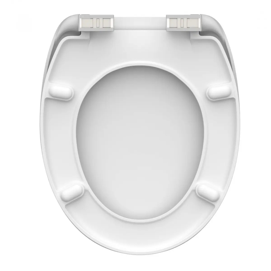 Schütte 82100-A - Sedile WC bianco a chiusura rallentata in Duroplast