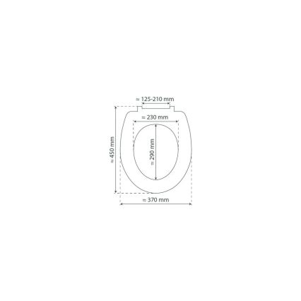 Schütte 82100-A - Sedile WC bianco a chiusura rallentata in Duroplast