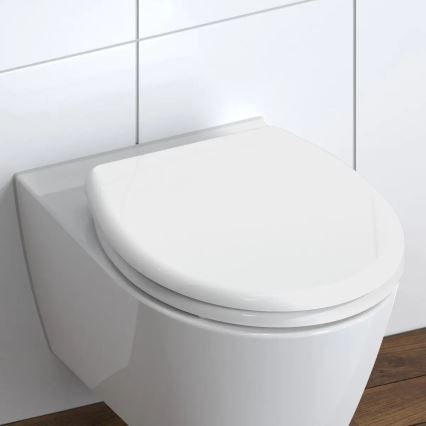 Schütte 82300-A - Sedile per WC BIANCO con chiusura SoftClose in Duroplast