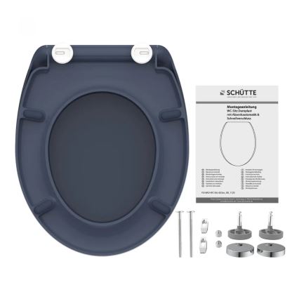 Schütte 82304-A - Sedile WC ANTRACITE SoftClose in Duroplast