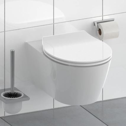 Schütte 82700 - Sedile WC SLIM WHITE SoftClose in duroplastica