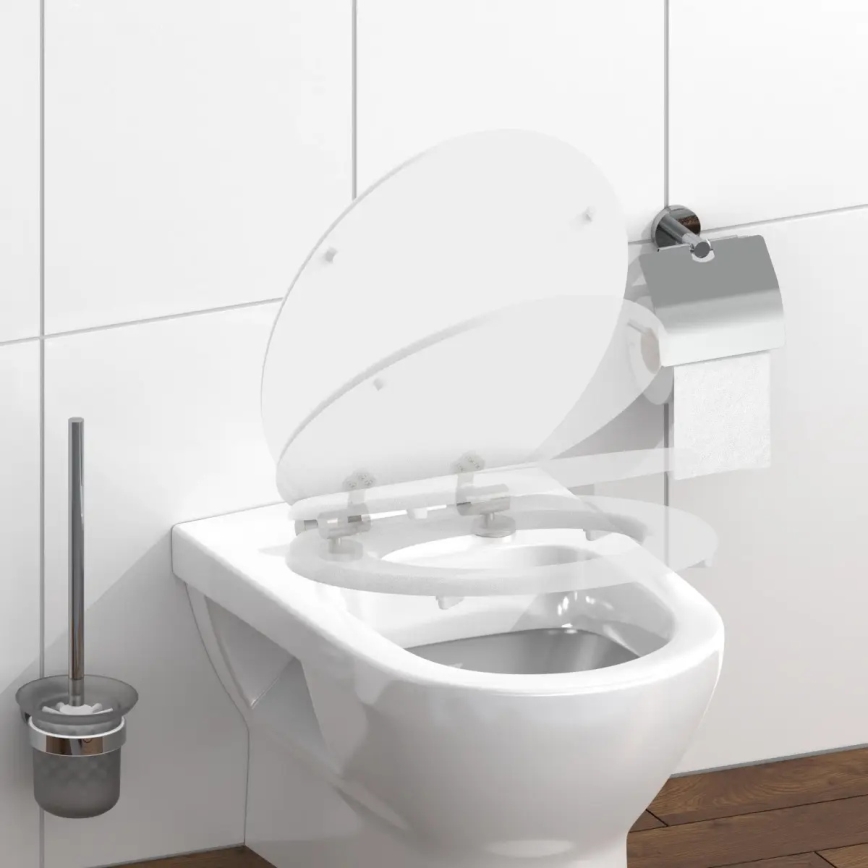 Schütte 84100-A - Copriwater bianco SoftClose in MDF (legno)