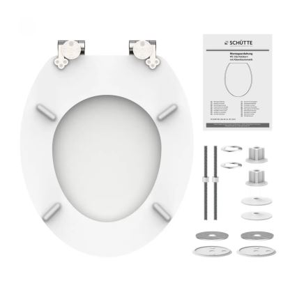Schütte 84100-A - Copriwater bianco SoftClose in MDF (legno)