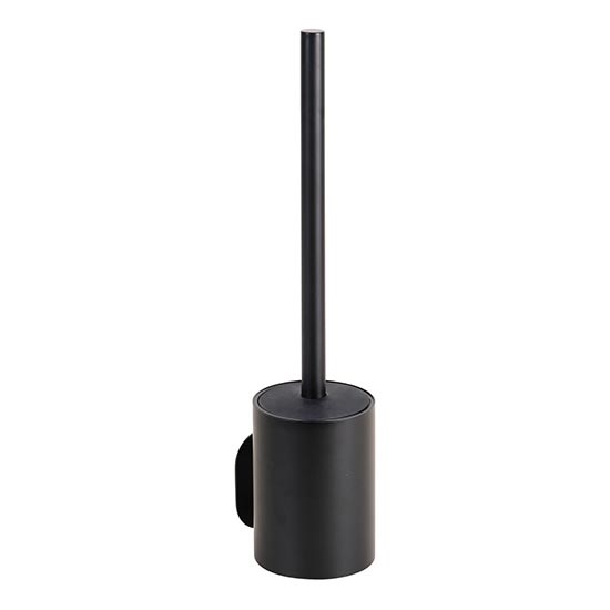 Scopino WC 8x35,5 cm acciaio inossidabile/nero