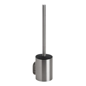 Scopino WC 8x35,5 cm acciaio inox/argento