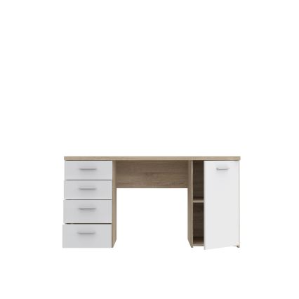 Scrivania ARENO bianco/rovere sonoma