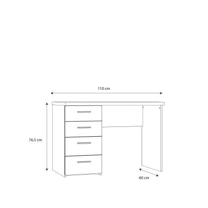 Scrivania GINO bianca