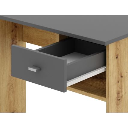 Scrivania RICO rovere artisan/grigio