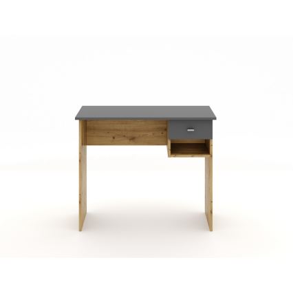 Scrivania RICO rovere artisan/grigio