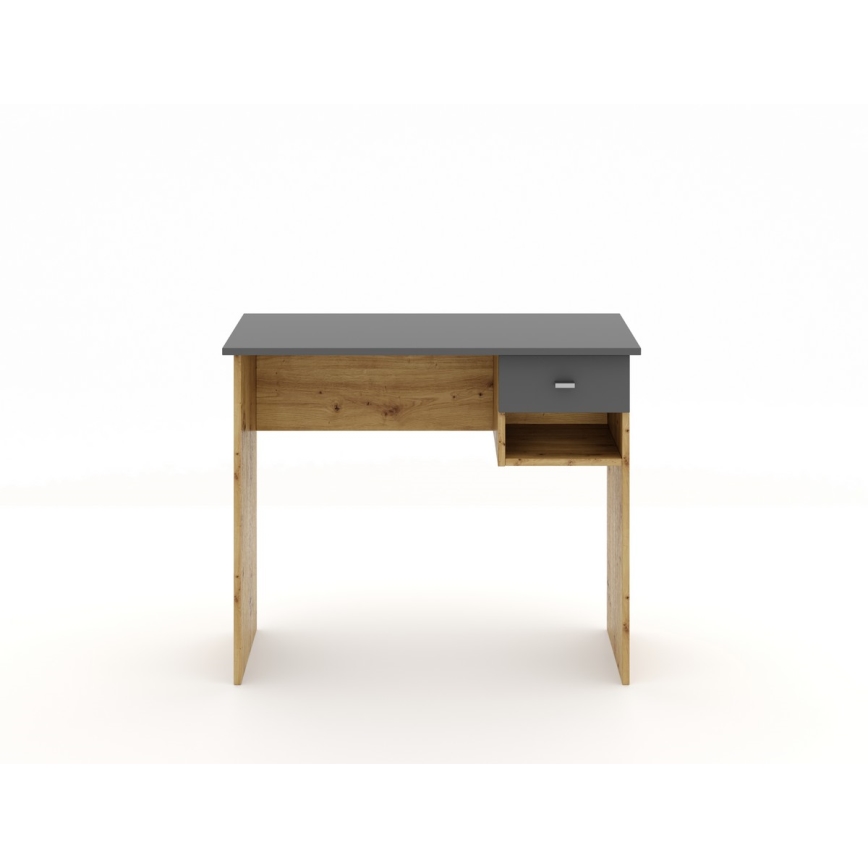 Scrivania RICO rovere artisan/grigio
