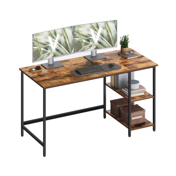 Scrivania SOLEA 140x60 cm marrone/nero