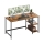 Scrivania SOLEA 140x60 cm marrone/nero