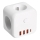 Sdoppiatore di prese con interruttore LINEA 3x230V + 4xUSB A/C bianco