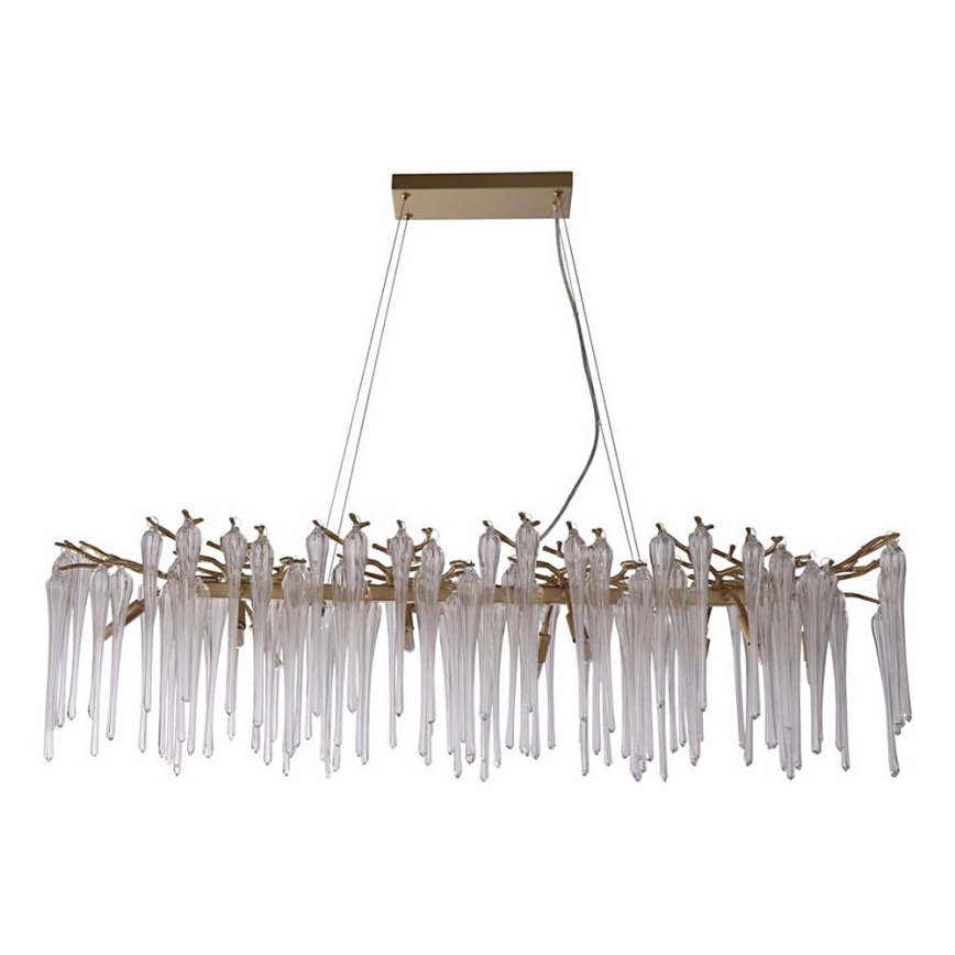 Searchlight - Lampadario a sospensione HERITAGE 10xG9/33W/230V