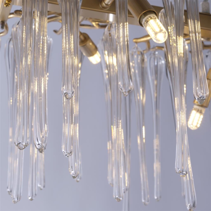 Searchlight - Lampadario a sospensione HERITAGE 10xG9/33W/230V