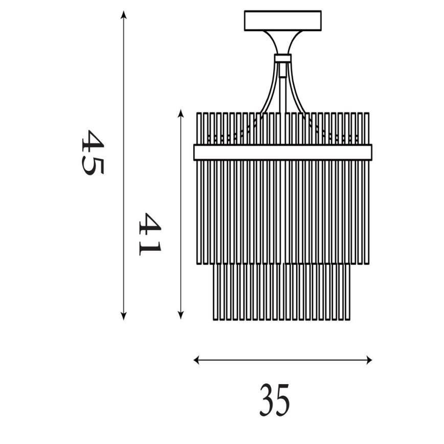 Searchlight - Plafoniera LARA 3xE14/60W/230V