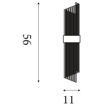 Searchlight - Lampada da parete LARA 2xE14/60W/230V