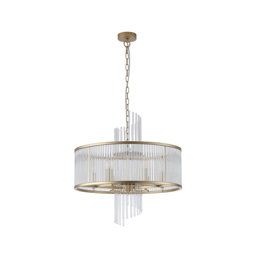 Searchlight - Lampadario a catena LARA 6xE14/60W/230V