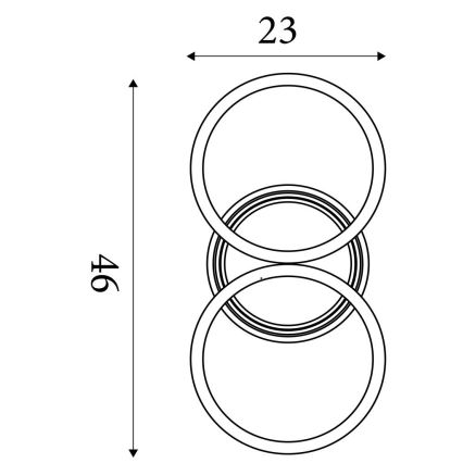 Searchlight - Lampada da soffitto dimmerabile a LED CONTOUR LED/24W/230V 3000K