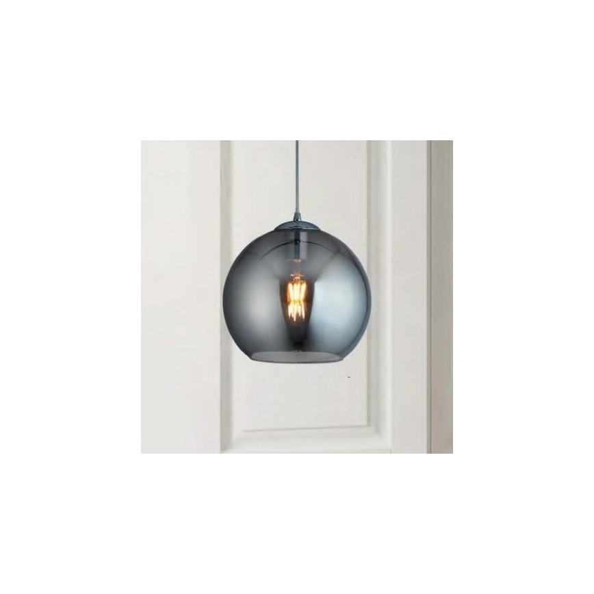 Searchlight - Lampadario a sospensione con filo BALL 1xE27/60W/230V nero