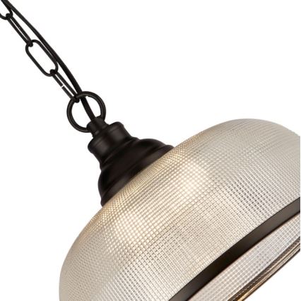 Searchlight - Lampadario a sospensione con catena BISTRO 1xE27/60W/230V nero