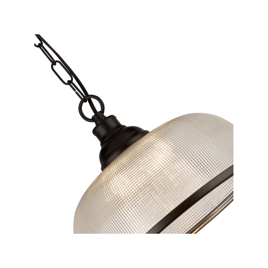 Searchlight - Lampadario a sospensione con catena BISTRO 1xE27/60W/230V nero