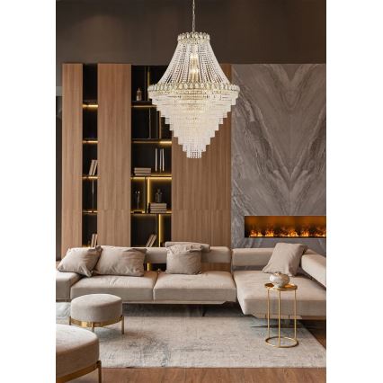 Searchlight - Lampadario a catena LOUIS PHILLIPE 28xE14/60W/230V