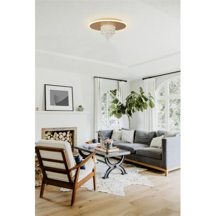 Searchlight - Plafoniera dimmerabile a LED DELUGE LED/20W/230V Ø 31,5 cm oro