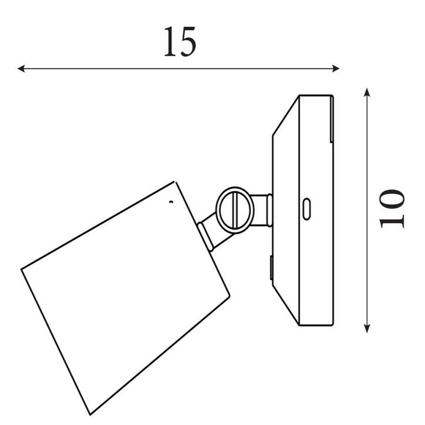 Searchlight - Applique a LED ricaricabile dimmerabile CONE LED/1,5W/5V dorata
