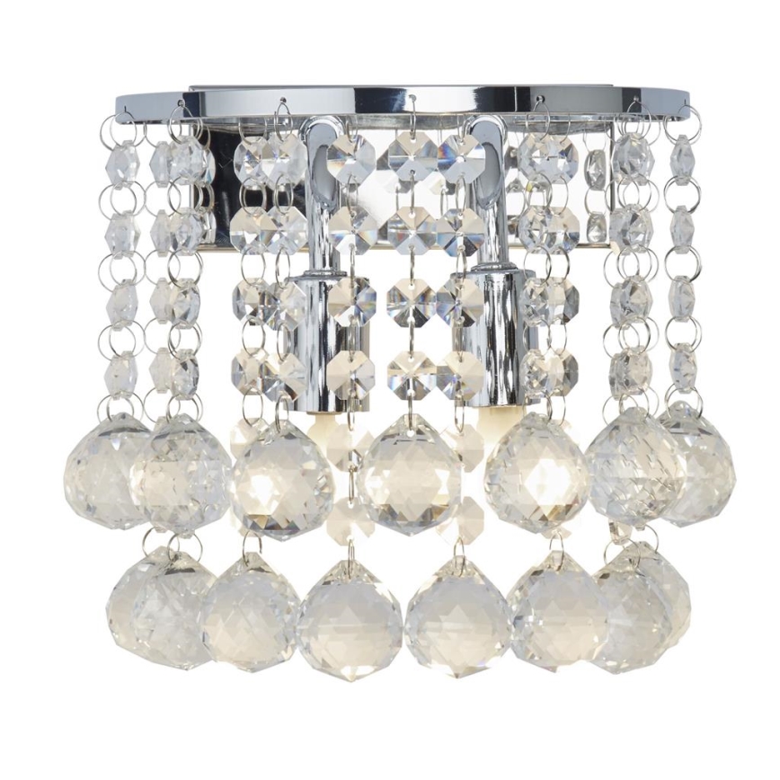 Searchlight - Applique di cristallo HANNA 2xG9/33W/230V