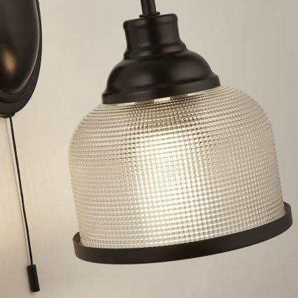 Searchlight - Applique BISTRO 1xE27/60W/230V nero