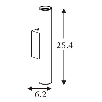 Searchlight - Applique BEACON 2xGU10/10W/230V marrone
