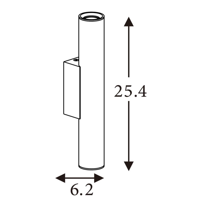 Searchlight - Applique BEACON 2xGU10/10W/230V marrone