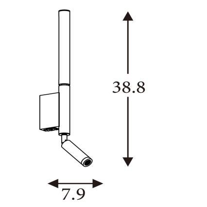 Searchlight - Faretto LED ARCHITECT LED/7W/230V marrone