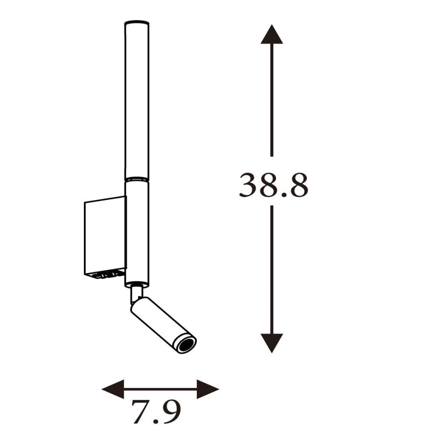 Searchlight - Faretto LED ARCHITECT LED/7W/230V marrone