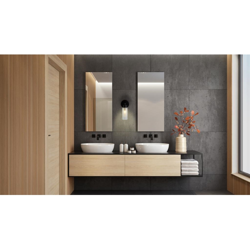 Searchlight - Applique da bagno IMPERIAL 1xG9/7W/230V IP44 nera
