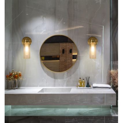 Searchlight - Applique da parete per bagno IMPERIAL 1xG9/7W/230V IP44 ottone