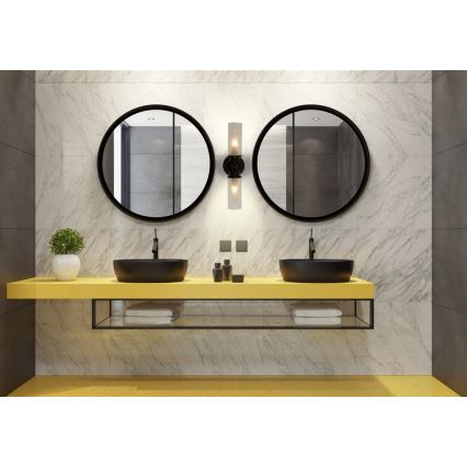 Searchlight - Applique da parete IMPERIAL 2xG9/33W/230V nera