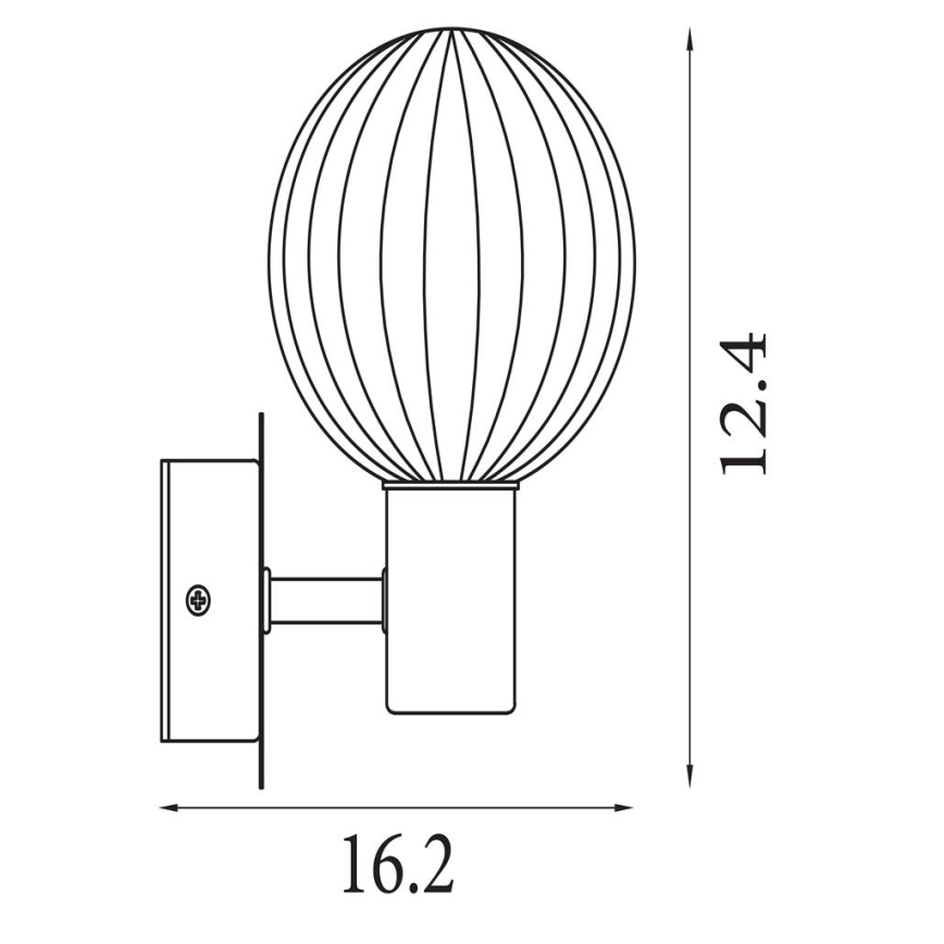 Searchlight - Applique LUMINSPHERE 1xG9/7W/230V nero