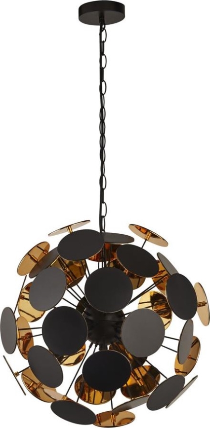Searchlight 3074-4BG - Lampadario a sospensione DISCUS, 4xE14/60W/230V