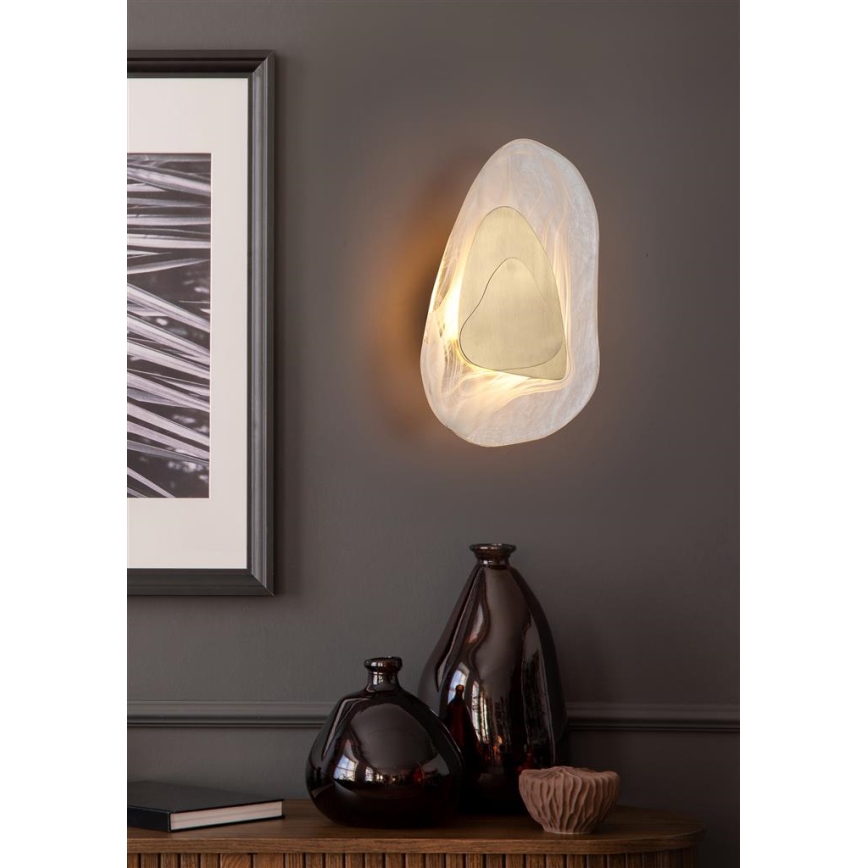 Searchlight - Applique LED DESTINY LED/8W/230V, ottone