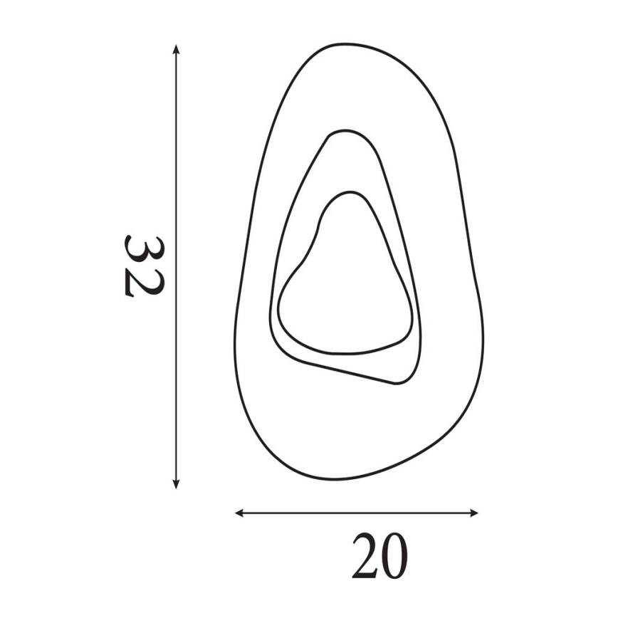 Searchlight - Applique LED DESTINY LED/8W/230V, ottone