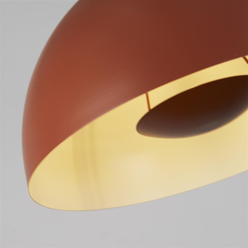 Searchlight - MARS lampada a sospensione con cavo 1xE27/60W/230V Ø 25 cm rosso mattone