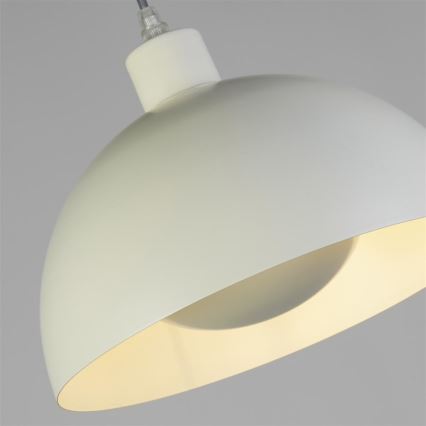 Searchlight - Lampadario sospeso su cavo MARS 1xE27/60W/230V Ø 40 cm crema