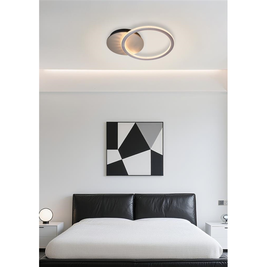 Searchlight - Plafoniera dimmerabile a LED SPECS LED/18W/230V 3000K 35x45 cm ottone