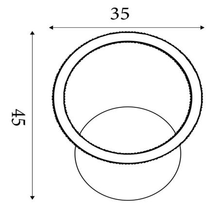 Searchlight - Plafoniera dimmerabile a LED SPECS LED/18W/230V 3000K 35x45 cm ottone