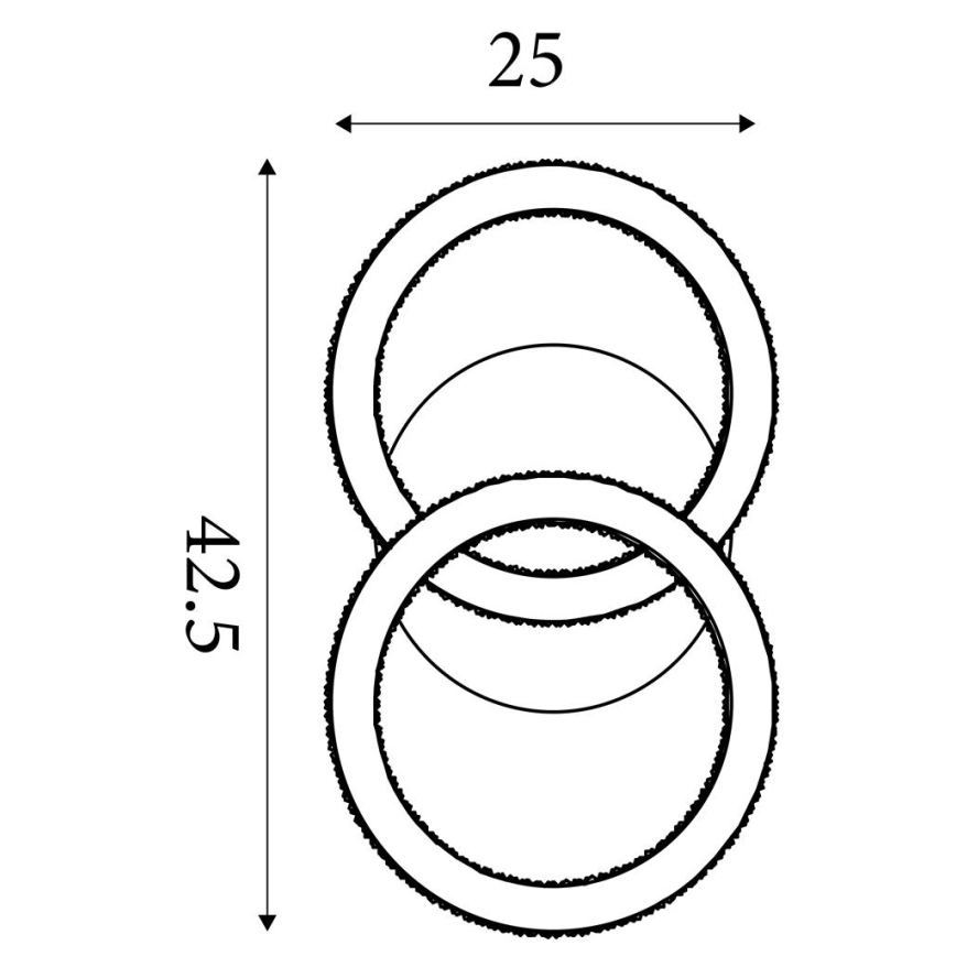 Searchlight - Plafoniera LED dimmerabile SPECIFICHE LED/24W/230V 3000K 25x42,5 cm