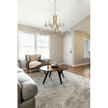 Searchlight - Lampadario a catena ASCONA 12xE14/60W/230V