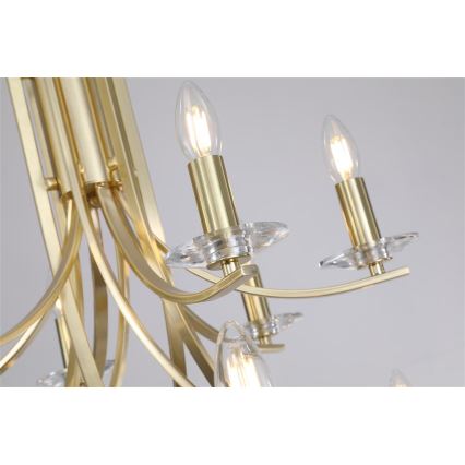 Searchlight - Lampadario a catena ASCONA 12xE14/60W/230V