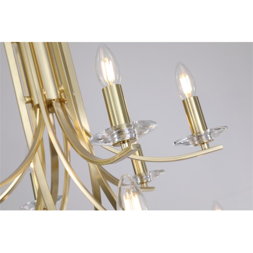 Searchlight - Lampadario a catena ASCONA 12xE14/60W/230V